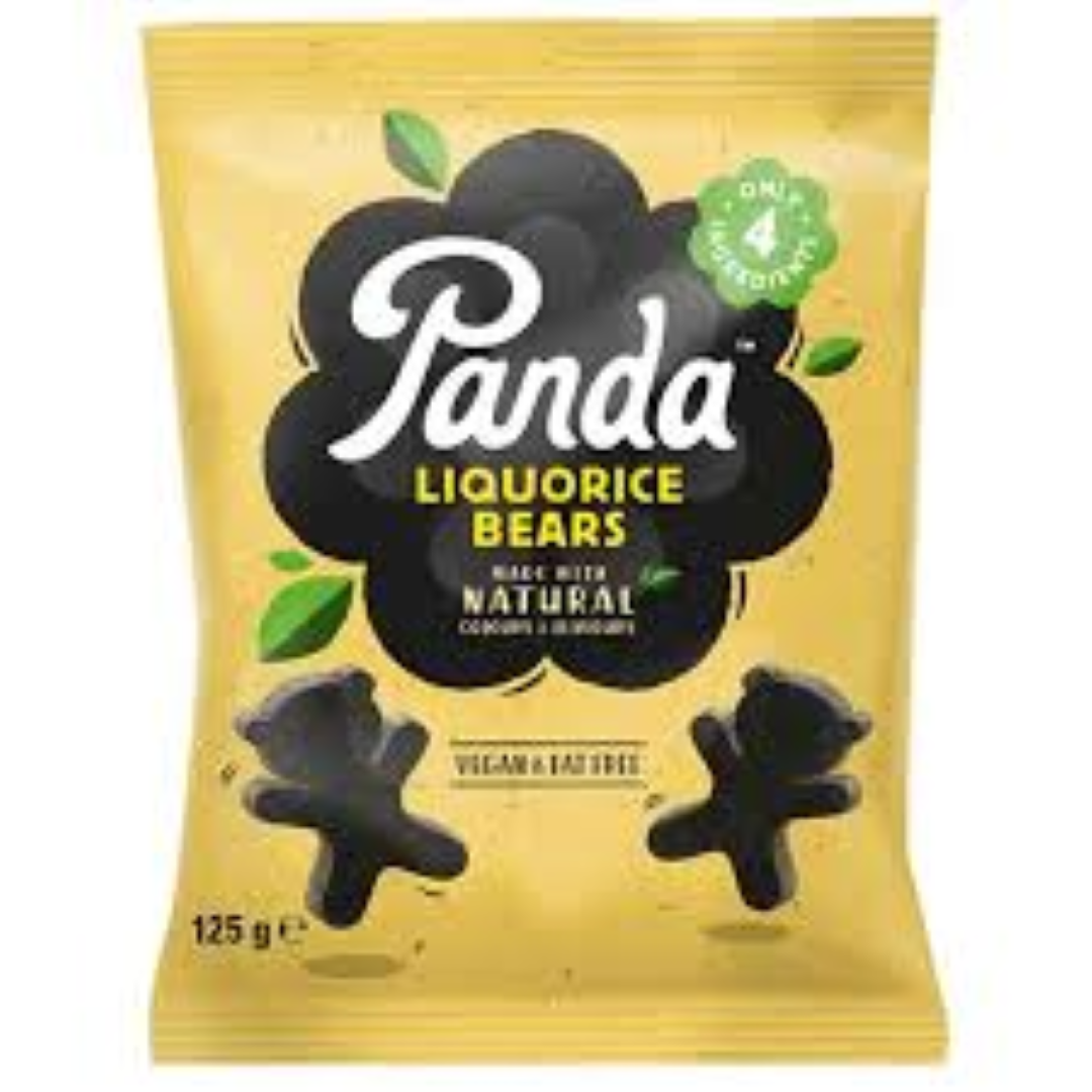 PANDA LIQUORICE BEARS 125G